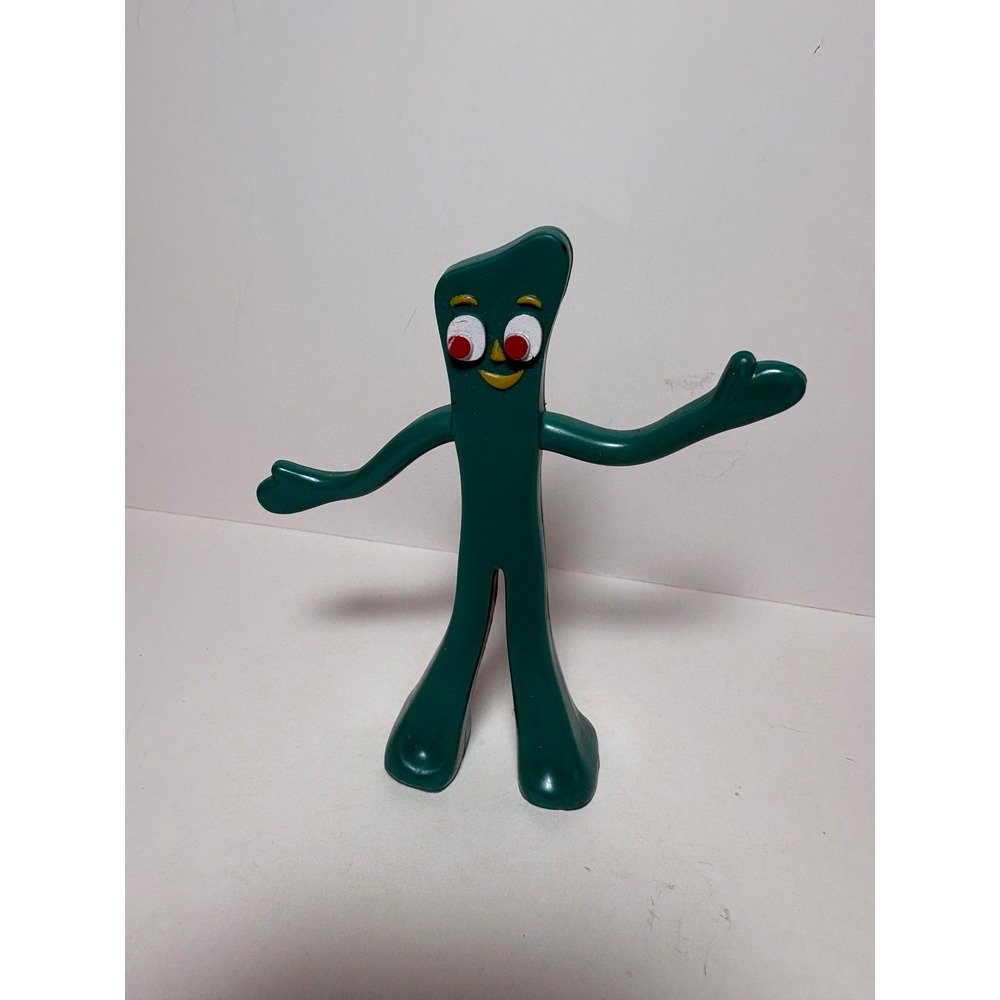 Vintage 1988 Gumby Bendable Figure Playskool Prema Toy Co Green Toy